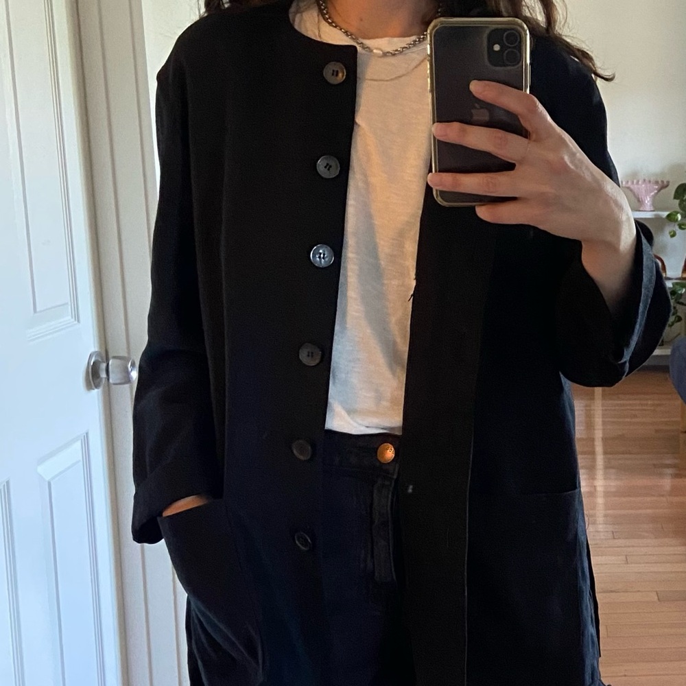 Black Linen Jacket